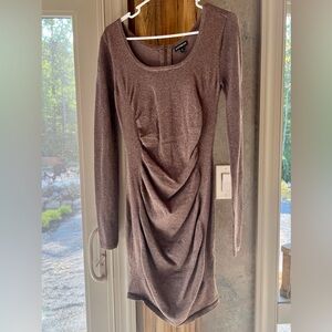 Express Metallic Sweater Dress Size Small